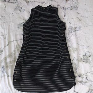 Lace up sides mini dress